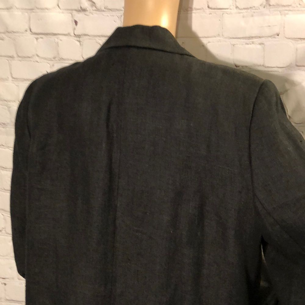 Vintage Harve Benard Long Single Breasted Oversized Black Blazer Large? - Picture 6 of 8